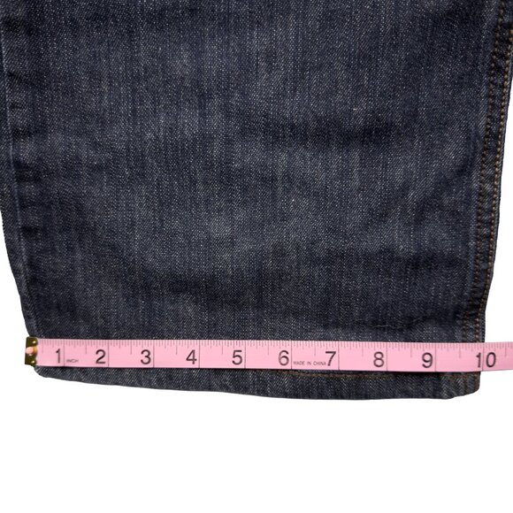 CODE BLEU Flare Jeans Size 12 Dark Wash Studded Back Pockets Bootcut - Picture 15 of 16